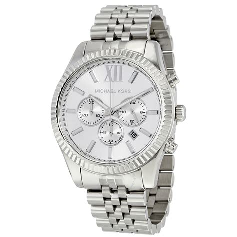 silver michael kors watch mens|silver Michael Kors Watch sale.